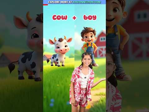 Cool Compound Words for Kids 🤩, Fun English Learning, Adi Connection, AC #shorts