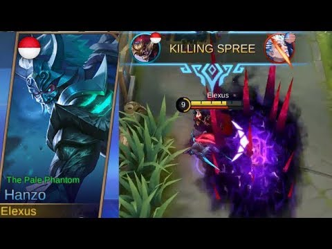 Hanzo Second Skin The Pale Phantom Gameplay - Mobile Legends