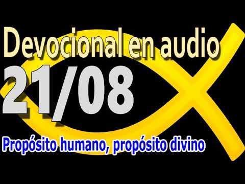 Devocional en audio 21/08 - Propósito humano, propósito divino