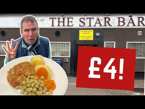 I Review The UK'S CHEAPEST THREE COURSE MEAL - THE STAR BAR!