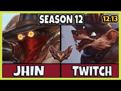 Jhin ADC vs Twitch / Korea Grandmaster / Patch 12.13 / Season 12 [ 10 / 1 / 8 ] ❌