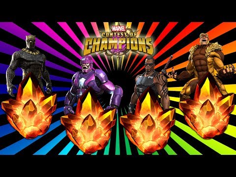 4x 4 Star Crystal Opening: Marvel Contest of Champions