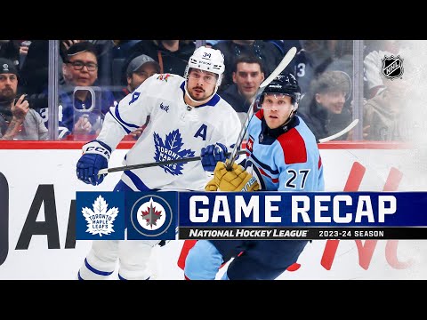 Maple Leafs @ Jets 1/27 | NHL Highlights 2024
