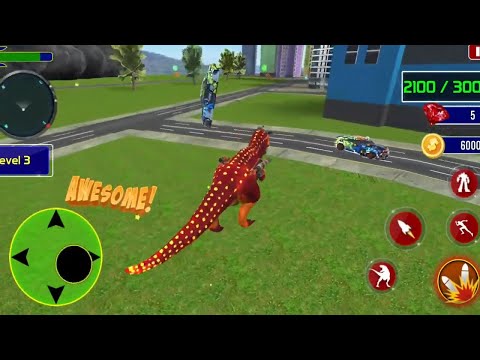 Tank robot car game 2020 - Robot dinosaur games 3D Android gameplay