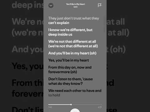 You'll Be in My Heart-NIKI #spotify #lyrics #coversong #music #originalsong #song #musikhits #fyp
