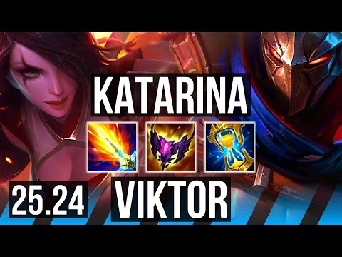 KATARINA vs VIKTOR (MID) | EUW Master | 25.24