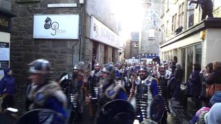 preview picture of video 'Lerwick Up Helly Aa 2013 - Lerwick Up Helly Aa Jarl Squad Through Commercial Street'