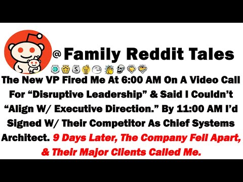 The New VP Fired Me At 6:00 AM On A Video Call For “Disruptive Leadership” & Said I Couldn’t “Alige