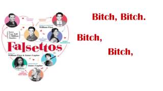 Four Jews in a Room Bitching - THE FALSETTOS 2016 LYRICS