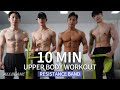 탄탄한 가슴, 어깨, 등 만들기 - 10분 라텍스 밴드 상체 운동 l 10min RESISTANCE BAND WORKOUT (Chest, Shoulder, Back target)