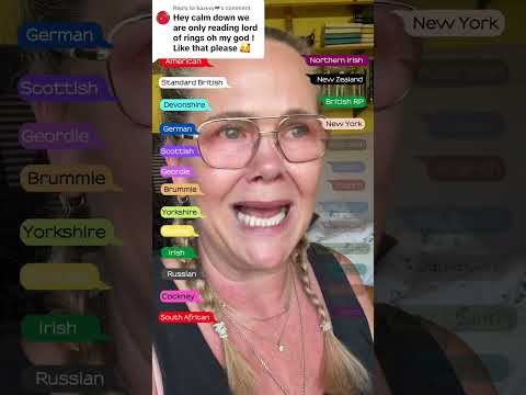 Hey calm down we are only reading Lord of the Rings in 26 different accents #shorts