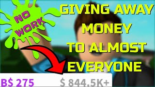 EARN  MONEY IN BLOXBURG WITHOUT WORKING!!(MONEY GIVEAWAY) JUNE 2021