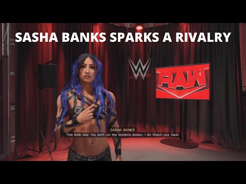 SASHA BANKS SPARKS A RIVALRY - WWE 2K22 WOMENS MY RISE PS5