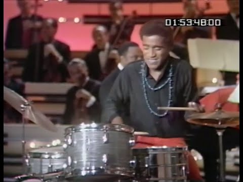 Sammy Davis Jr. Plays The Drums, Vibraphone, And Piano Playing "Let's Keep Swinging" In 1968 (Rare)