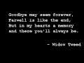 Goodbye May Seem Forever