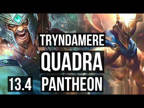 TRYNDAMERE vs PANTHEON (TOP) | Quadra, Legendary, 400+ games | KR Challenger | 13.4