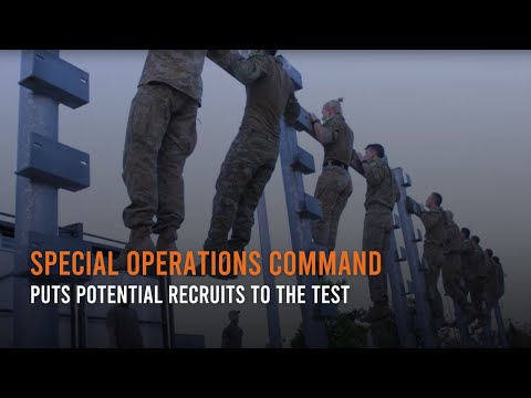 Special Operations Command puts potential recruits to the test