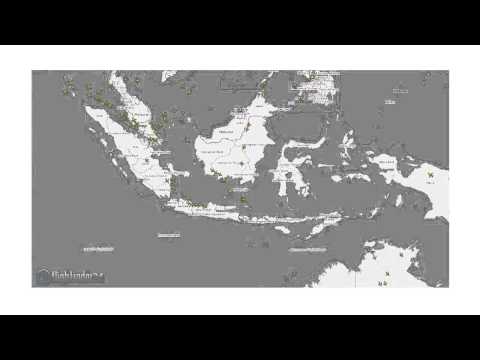 Timelapse video showing air traffic over Indonesia - Flightradar24