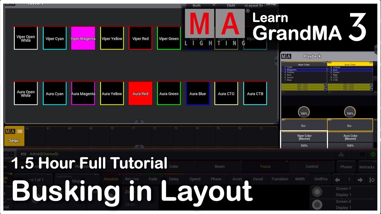 Start Building GrandMA3 BUSKING SHOWFILE from scratch - GrandMA3 Tutorial