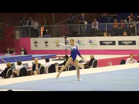 Valeria MAKSIUTA ISR, Floor Senior Qualification, European Gymnastics Championships 2012
