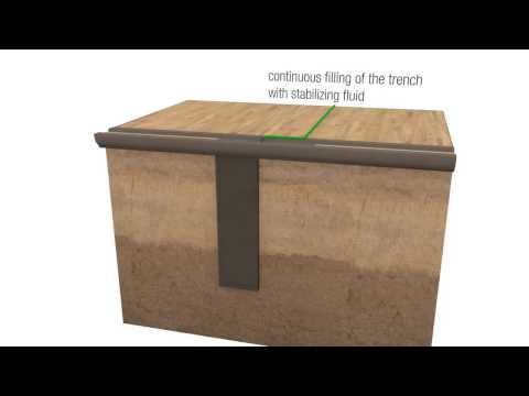 3D animation diaphragm wall