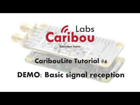 CaribouLite Tutorial - 4. A basic signal reception demo