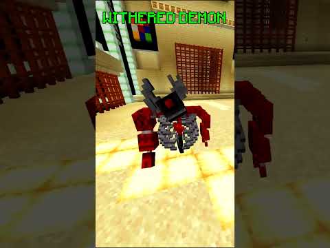 MINECRAFT MOBS FIGHTING - AMETHYST GOLEM VS WITHERED DEMON