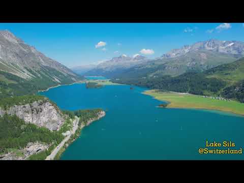 Lake Sils - Switzerland (4K drone footage)