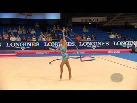 Rut CASTILLO GALINDO (MEX) 2015 Rhythmic Worlds Stuttgart - Qualifications Ribbon