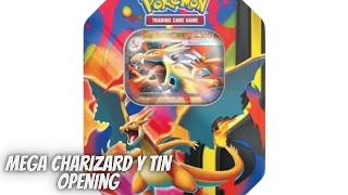 Mega Charizard Y Tin Opening