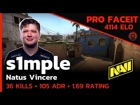 s1mple NAVI IS UNSTOPPABLE on FACEIT🔥 (MIRAGE) FACEIT LVL 10 / CSGO POV / Aug 28, 2023