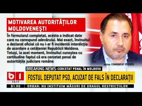 RIZEA, TRIMIS IN JUDECATA DE AUTORITATILE MOLDOVENESTI_Stiri B1_31 martie 2021