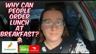 DOORDASH, UBEREATS, AND INSTACART | Rough start to the morning! My first Winn Dixie order