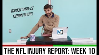 NFL Injuries Week 10 - Jayden Daniels Elbow