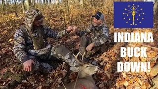 A 46 YARD SHOT!!! | You can't eat the antlers! | Indiana Bow Hunting 2023