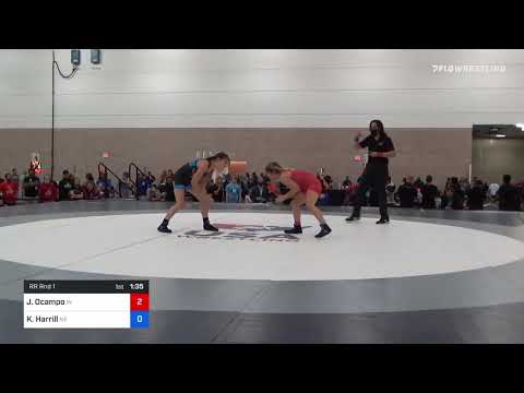 46 Kg Rr Rnd 1 - Julianna Ocampo, IN Vs Kaylyn Harrill, NE