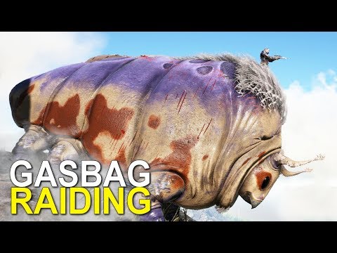GASBAG RAIDING THE VOLCANO PEAK BASE - ARK:SURVIVAL EVOLVED (Official Small Tribes Pirates) - Ep.2