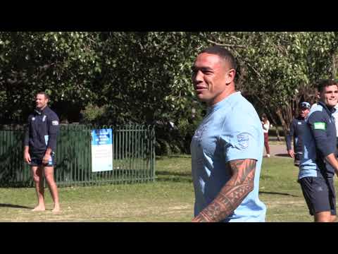 NSW Blues team walk