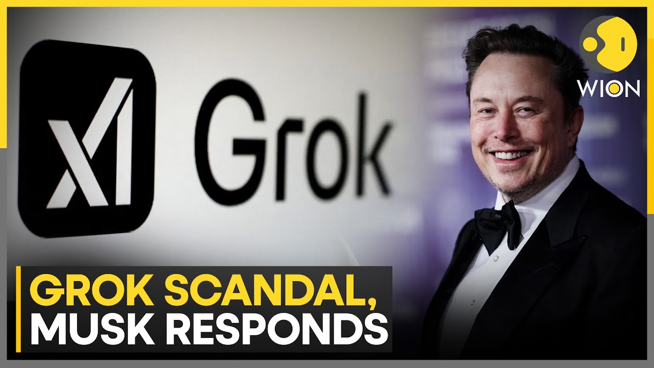 Grok Faces Sexual Image Scandal As Musk Defends AI And Shifts Blame To Users | WION