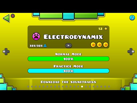 Geometry Dash - Level 15: Electrodynamix [ALL COINS]
