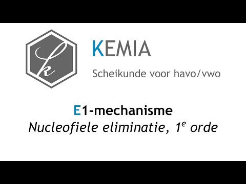 E1-mechanisme: Nucleofiele eliminatie, 1e orde