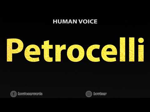 How To Pronounce Petrocelli