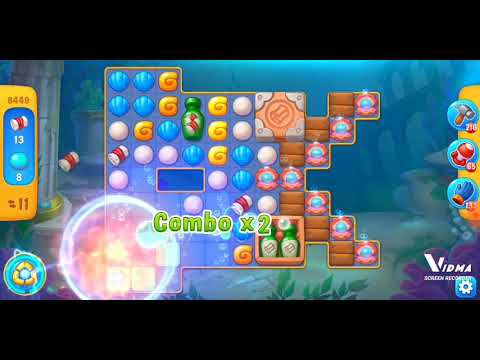 Fishdom. 8449 level no boosters and diamonds. 11 moves