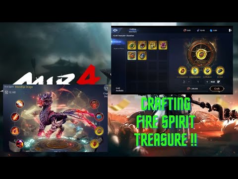 MIR4 CRAFTING LEGENDARY SPIRIT TREASURE !!! EJDERHAMIZI TREASURESİZ BIRAKMAK OLMAZ :)