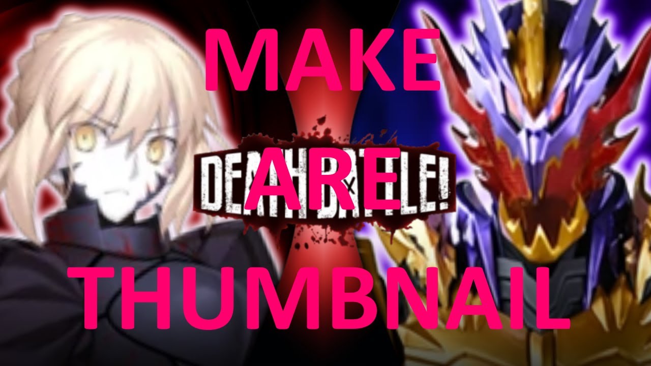 How I Make A Death Battle Thumbnail