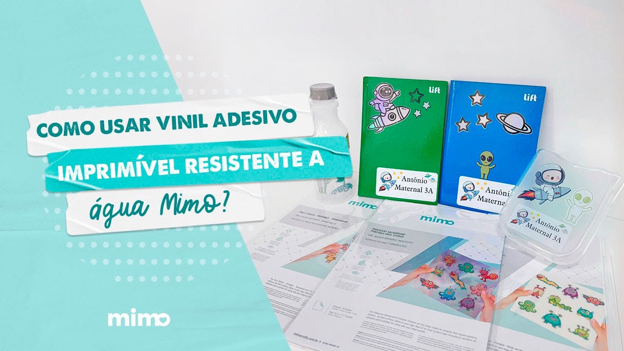 Como Usar Vinil Adesivo Imprimível Resistente a Água Mimo?