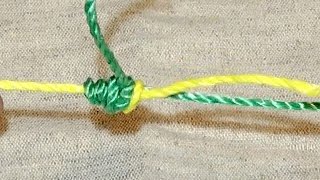 Узел для связывания лески и шнура