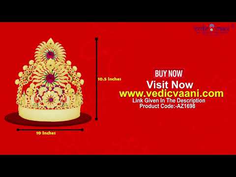 Crown For God & Goddess with Goldplated Divine Meenakari Artwork video