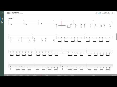 Guns N' Roses - It's So Easy (BASS TAB PLAY ALONG)