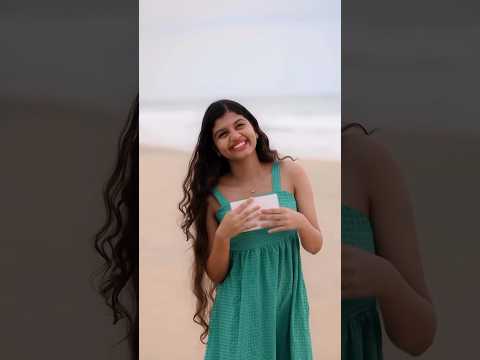 NIVEDYA SANKAR LATEST REELS WITH BEACH VIBES 💚 #nivedyarsankar #nivedya #latestreels #beachvibes